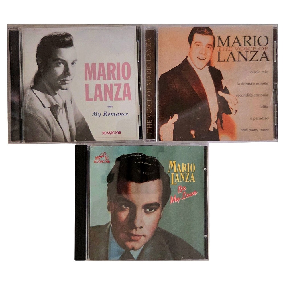 Mario Lanza 3 CD Lot Be My Love Romance Voice Of RCA Victor Excellent